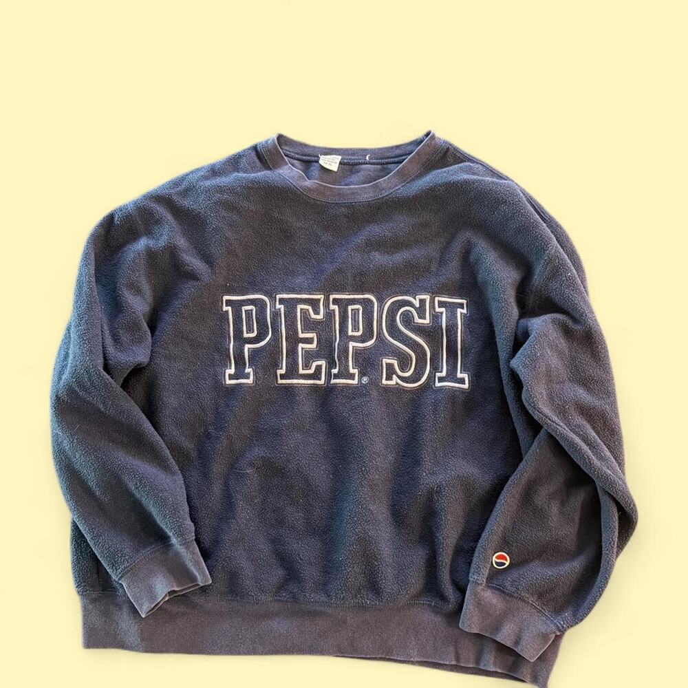 Vintage style pepsi navy blue